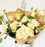 Pure Cream & White flowers in the box