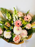 Pastel Cream & Pink Flowers in the box