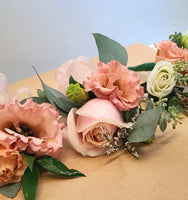 Romantic magenta-Lisianthus Corsage & Boutonniere