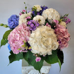 White, Pink and Purple Flowers Sympathy Arrangement