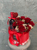 Red Rose & Wine Set 2