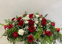 Casket-Loving Remembrance Red and White