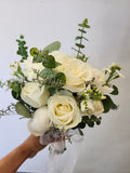 Wedding bouquet - White Roses of Love