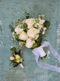 Wedding bouquet - White Roses of Love