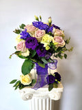 Purple & Pink Bridal Bouquet