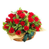Crimson Rose Basket