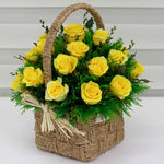 Cheerful Yellow Basket