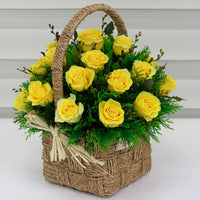 Cheerful Yellow Basket