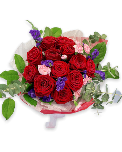 Purple and Red Flowers Bouquet