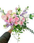 Romantic Pink Flowers Wedding Bouquet