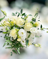 White and Green Bride Bouquet