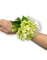 Corsage Bracelet, Wrist Flower -Hydrangea