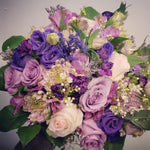 Purple and pink lovers bouquet