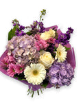 Purple and Pink Flowers bouquet